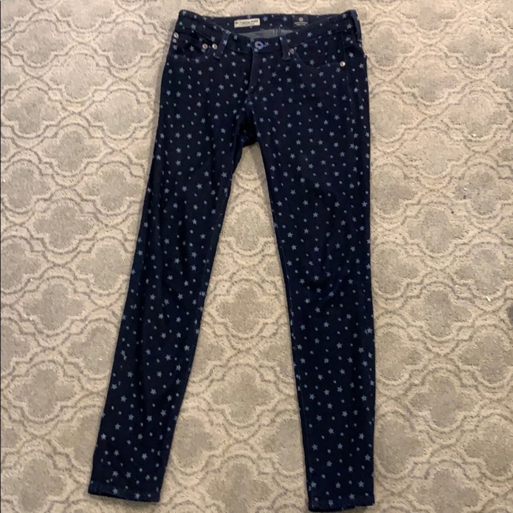 AG star pattern jeans